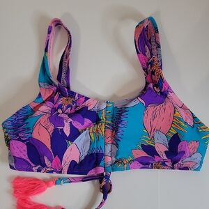 BEACH LINGO NWT GIRLS 14 PALM BIKINI W/TASSELS